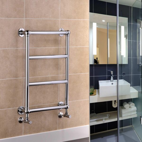 Traditional Electric Ball Jointed Chrome Plated Brass Towel Rail Heat