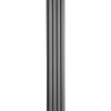 Double Panel Anthracite Vertical Flat Tube Radiator 1800 x 236 Oval Tube