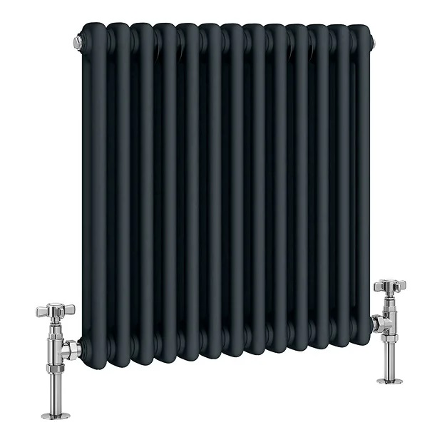 Anthracite 2 column radiators 600mm high
