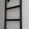Black ball jointed heated towel rails