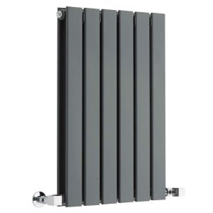 Anthracite Double Flat Radiators 600 mm High