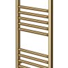 Brushed Brass Electric Towel Rail