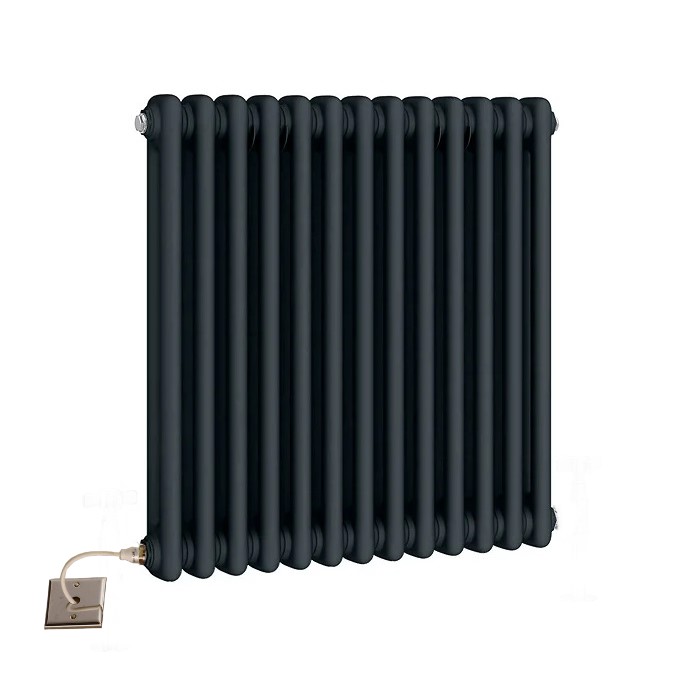 electric 2 column radiators anthracite 600mm
