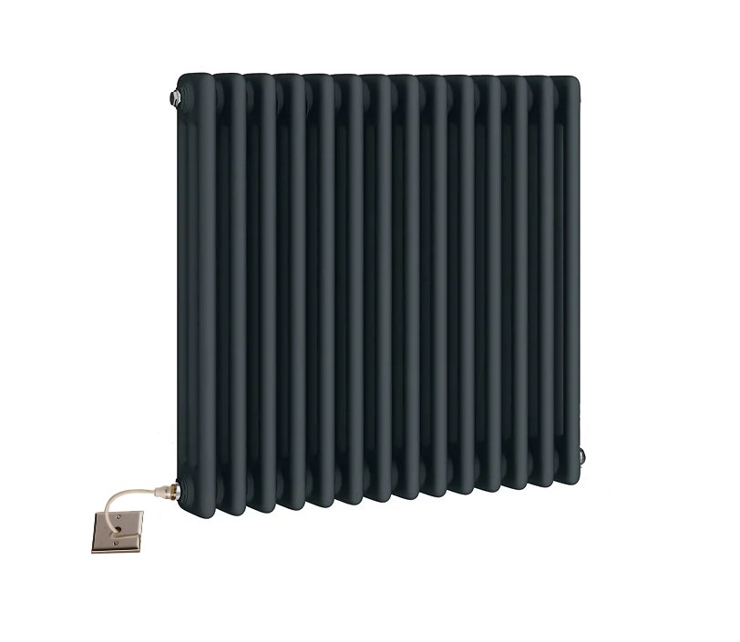 electric 3 column radiators anthracite 600mm High